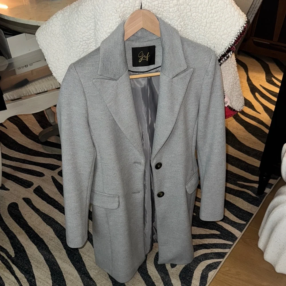Italian Gray Women’s Blazer Coat - Picture 2 of 12